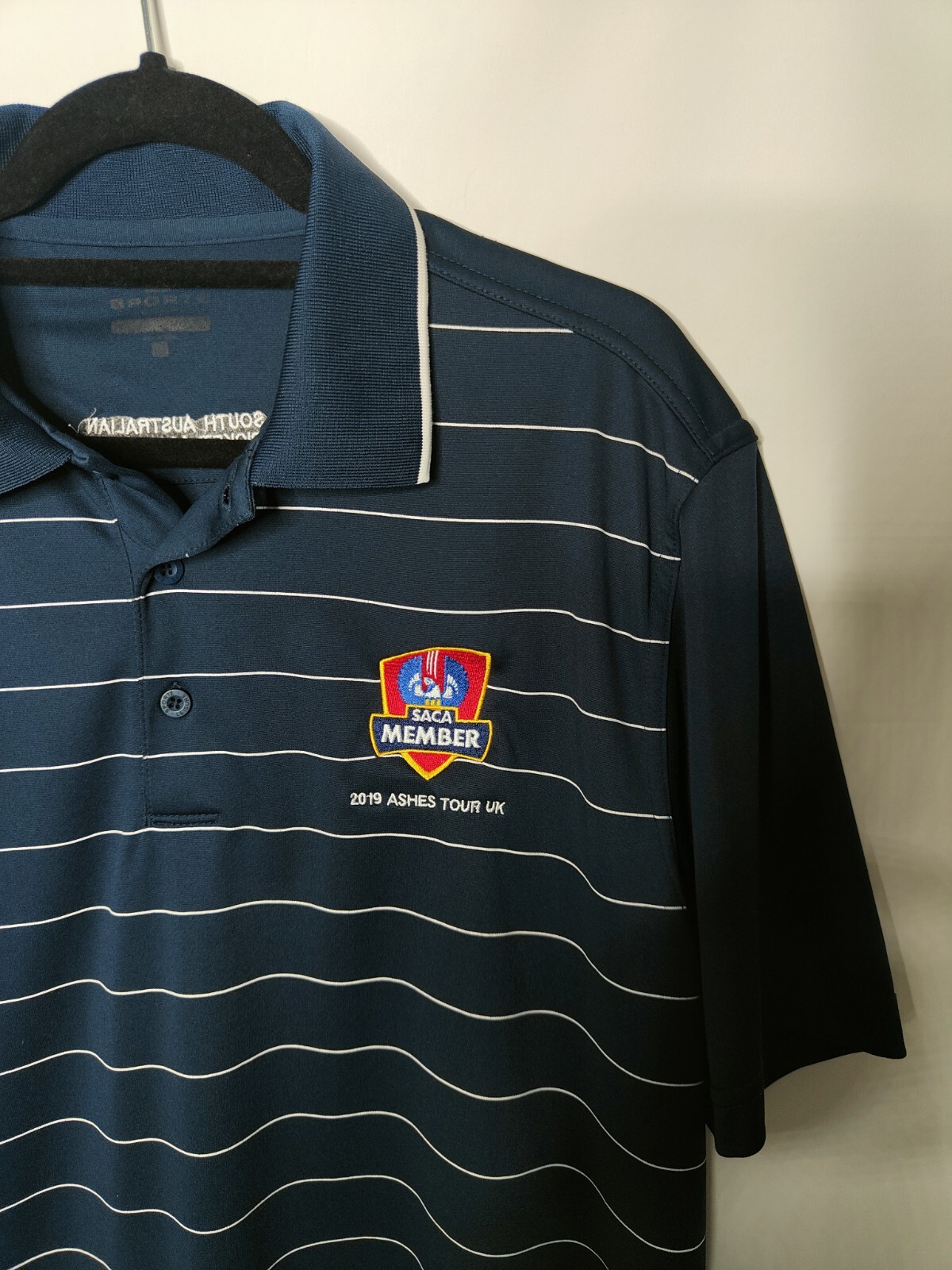 Sporte Leisure Cricket Polo Shirt Top Size XL Ashes 2019 Australia England Blue