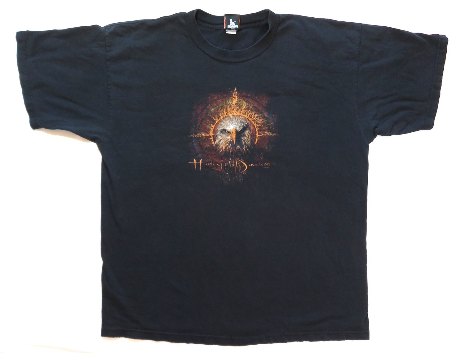 Harley Davidson Vintage T Shirt 2003 Pacific Honolulu Hawaii Eagle Biker Y2K