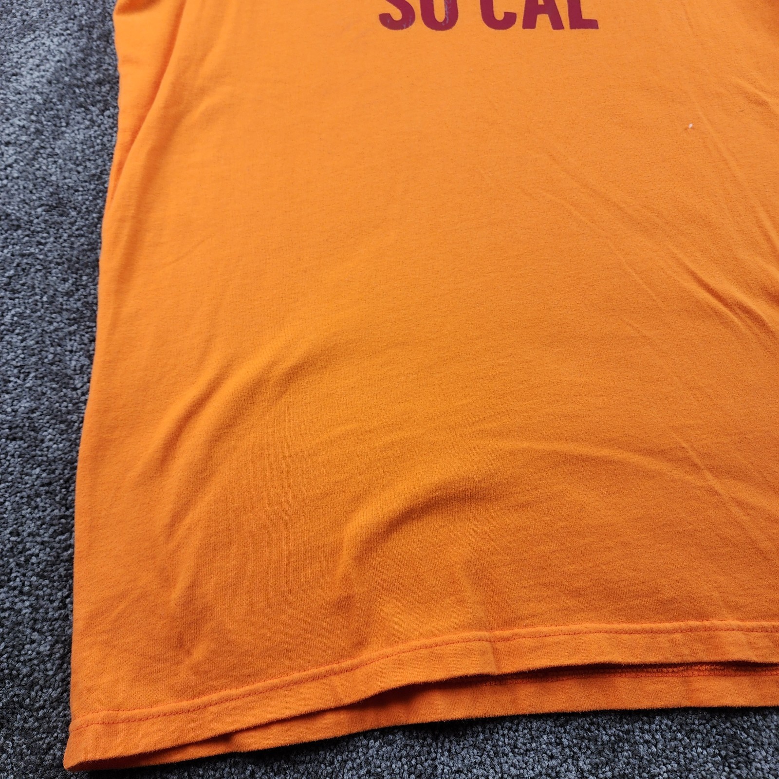 Y2K Hollister Shirt Adult Large Orange Casual Unisex Preppy Beach Surfer SO CAL