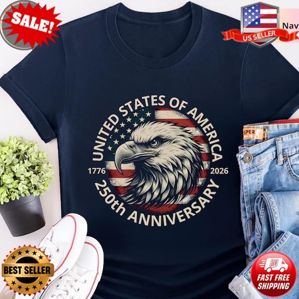 United States of America 250th Anniversary Shirt, Patriotic Bald T-Shirt S-5XL
