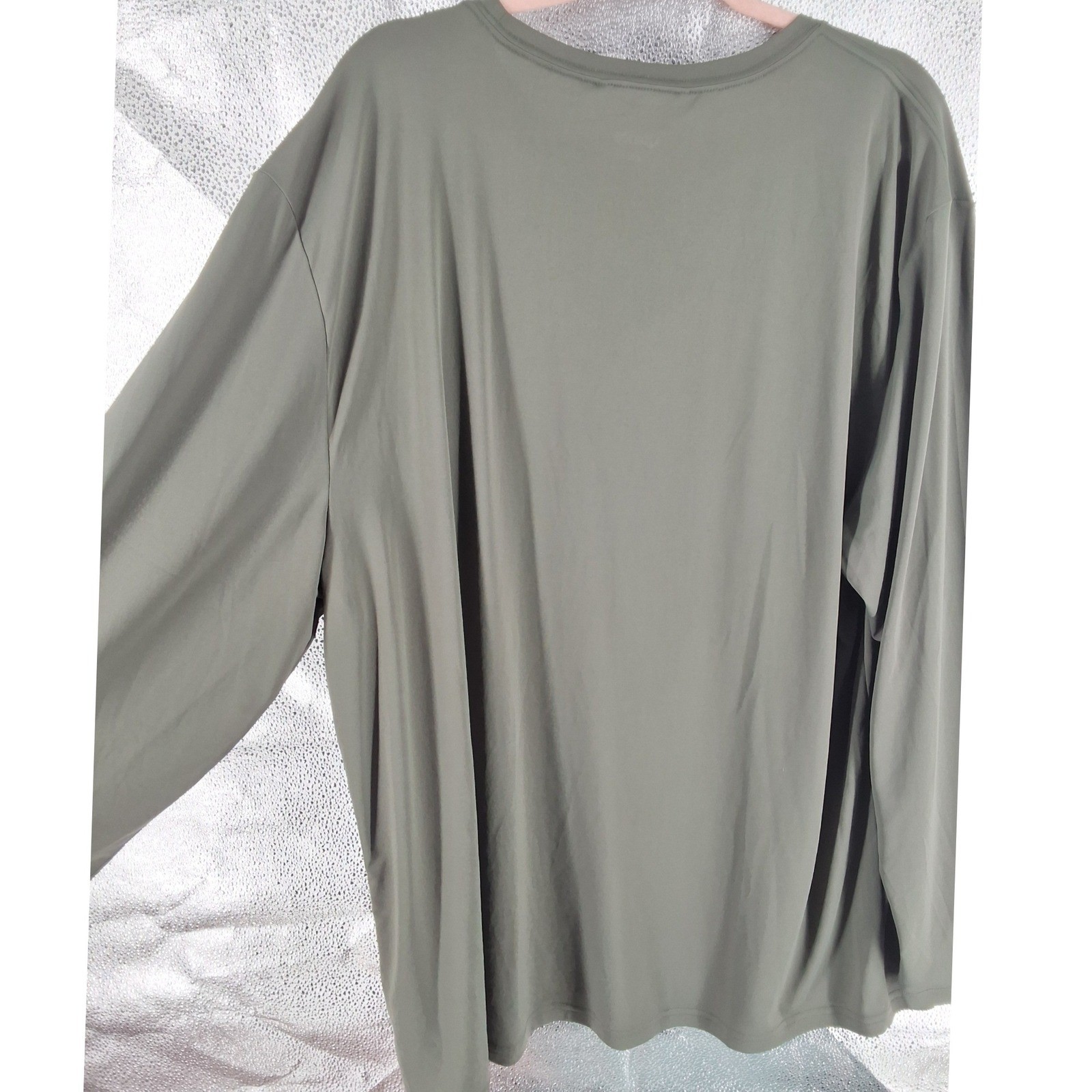 Quince Ultra-Soft Tencel Modal Long Sleeve Tee Heritage Olive Green XXL NWT