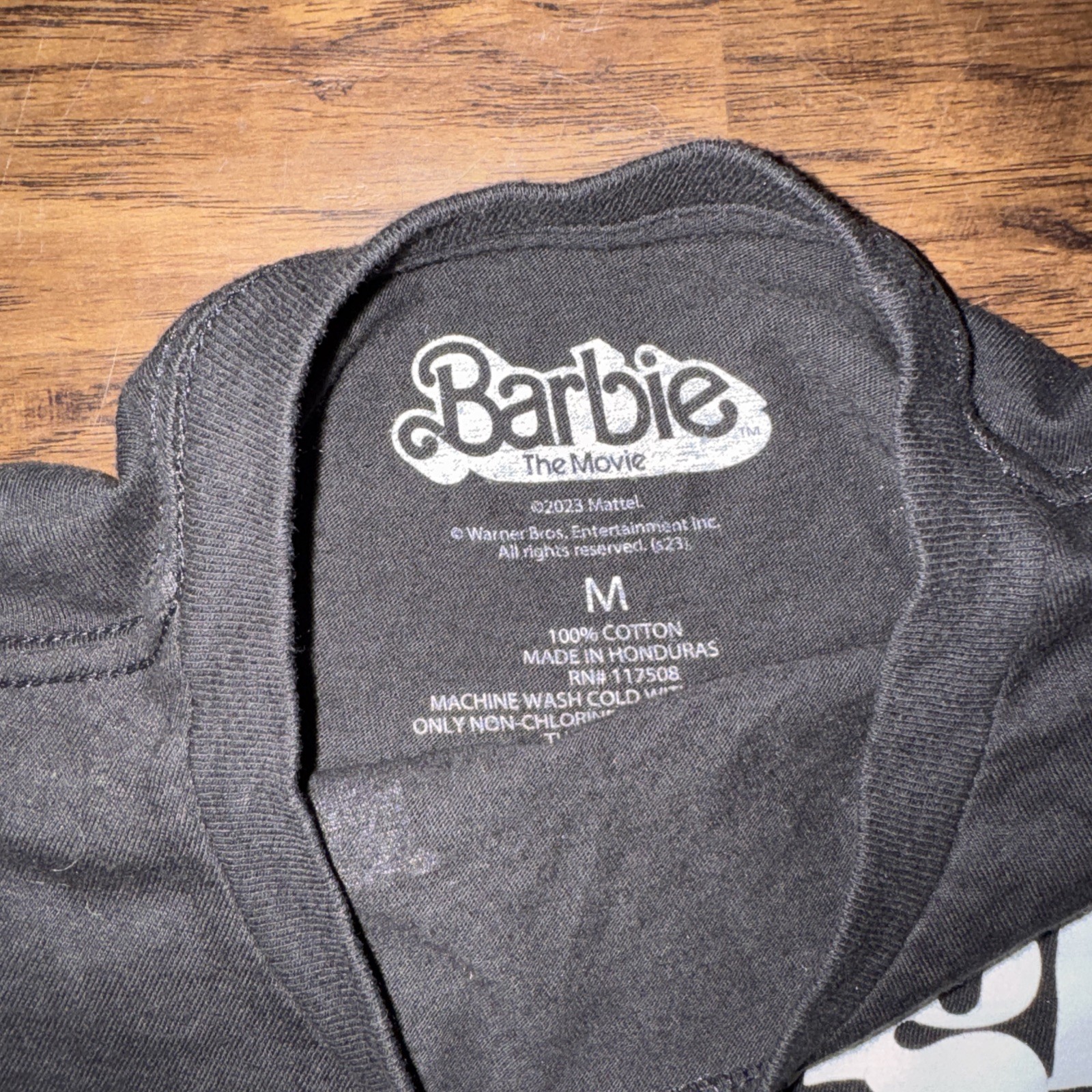 Mattel Barbie The Movie Ken “I am Kenough” Graphic Print T-Shirt Black MED SMALL