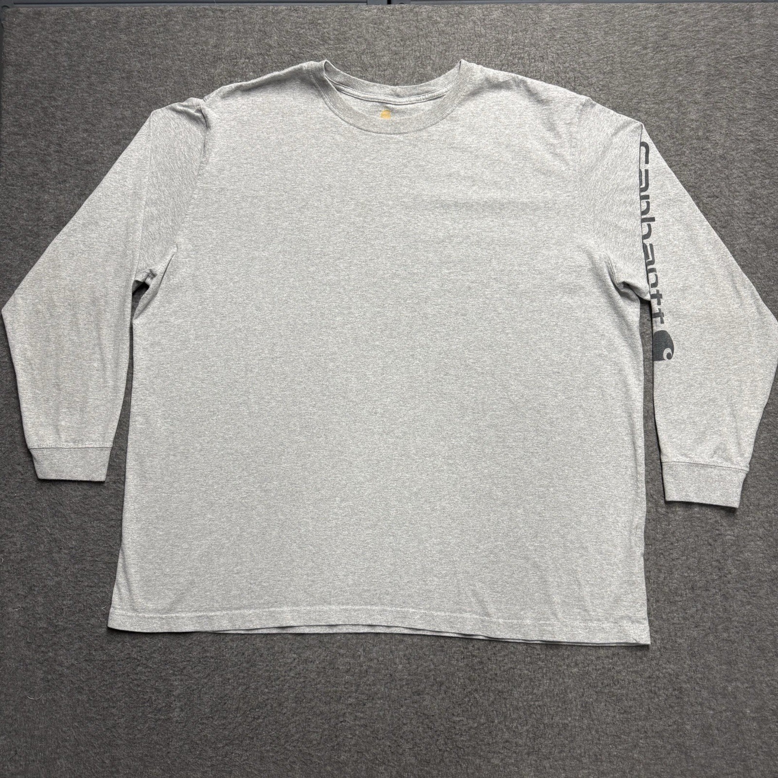 Carhartt T-Shirt Mens 4XL Gray Original Fit Long Sleeve Utility Workwear K231