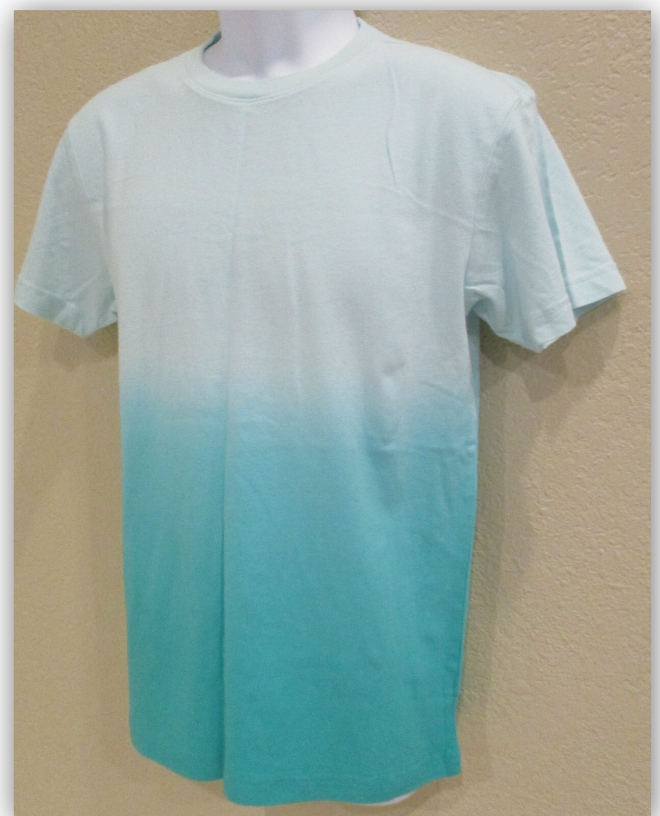 Crew neck t-shirt short sleeve Fade to SEAFOAM 100% Cotton Original Use