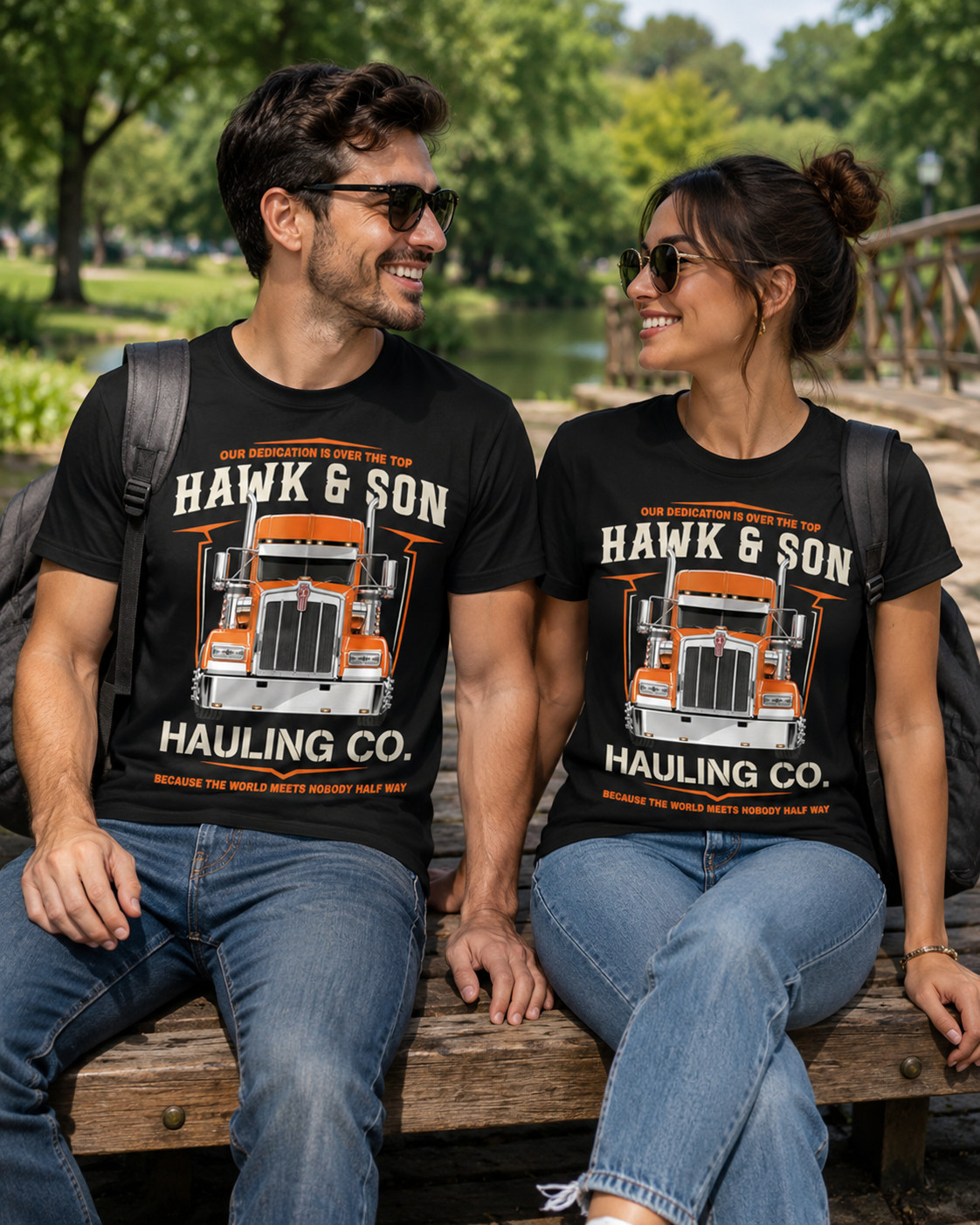 Hawk and Son Hauling Company Big Rig Pride T-Shirt