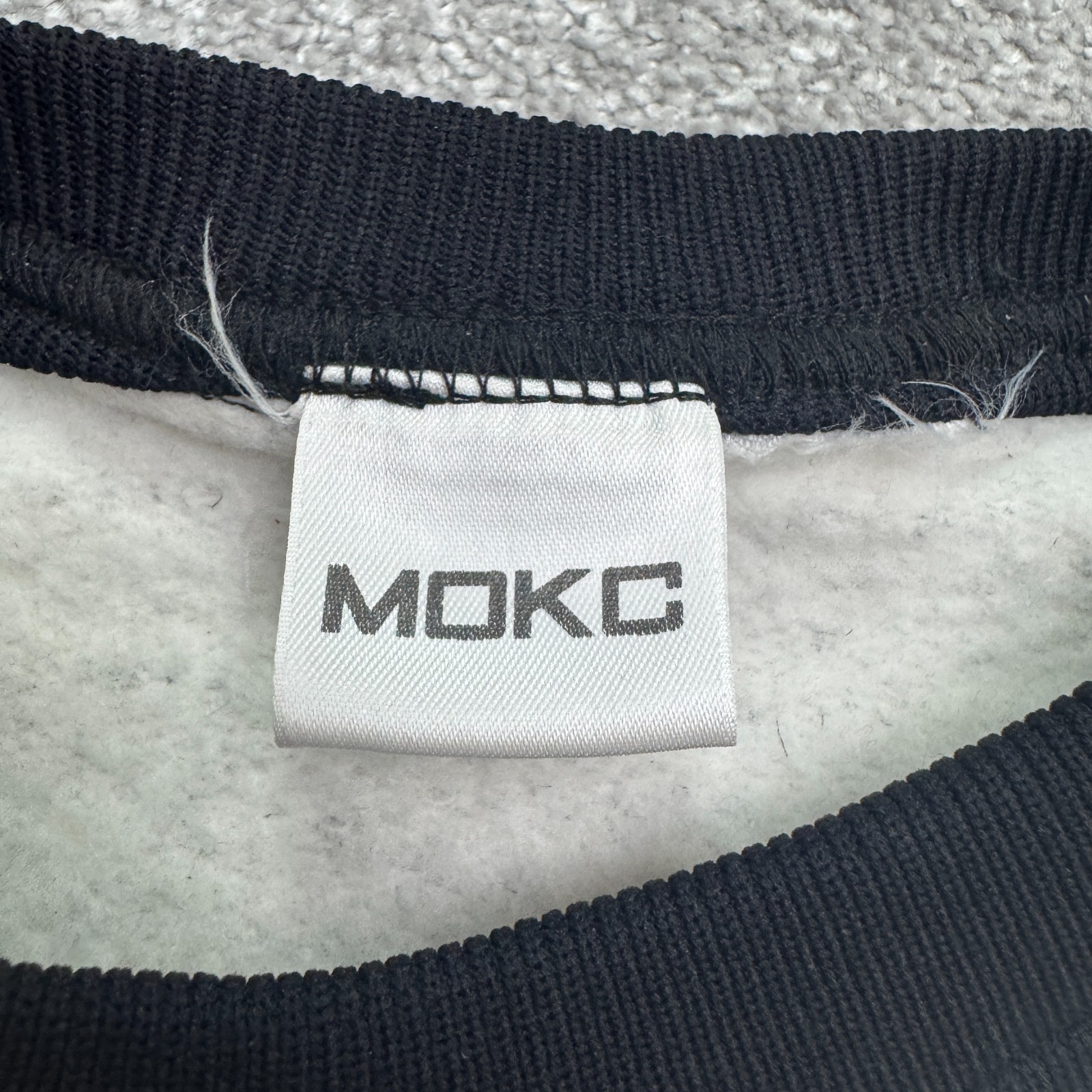 MOKC SF Bay Area Colorblock T-Shirt Mens Medium Gray Orange Crew Neck Casual Tee