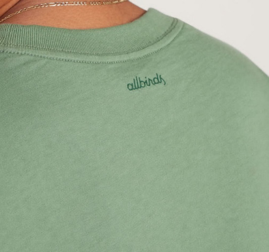 Allbirds Men&rsquo;s Organic Cotton Long Sleeve Tee In Hazy Cargo Green Size Small