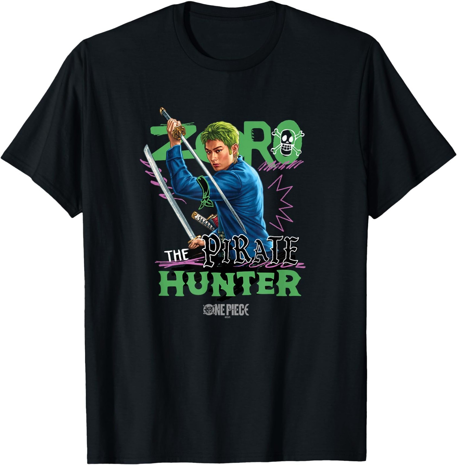 One Piece Zoro Wanted Officially Licensed T-Shirt