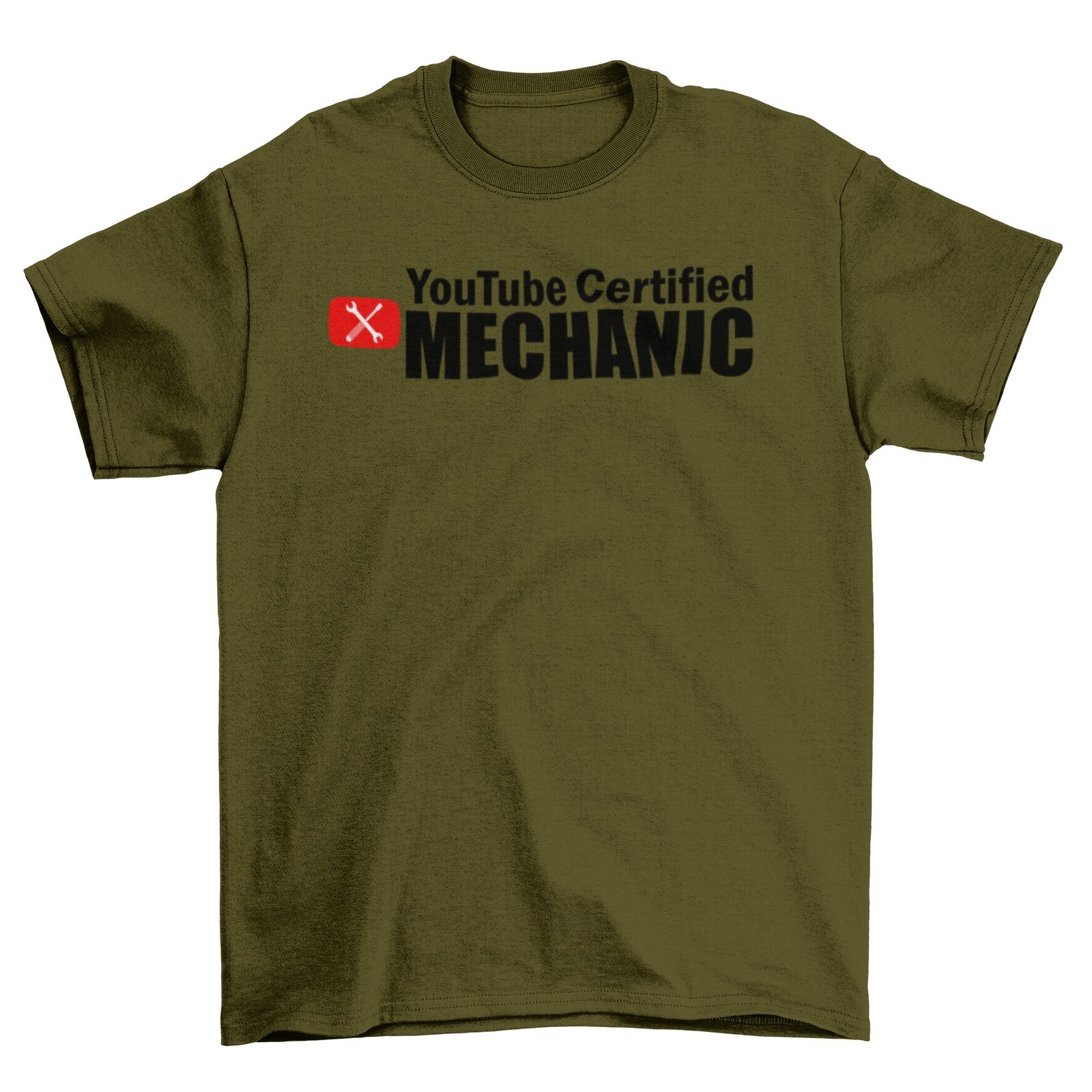 YOUTUBE CERTIFIED MECHANIC T-Shirt S-3XL JDM Decal Racecar Boost Funny Mechanic