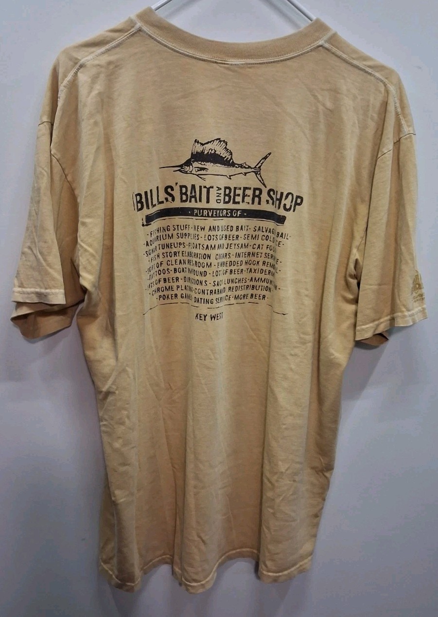 Crazy Shirts Bill&rsquo;s Bait Beer Shop Graphic Tee Fishing Hawaii L