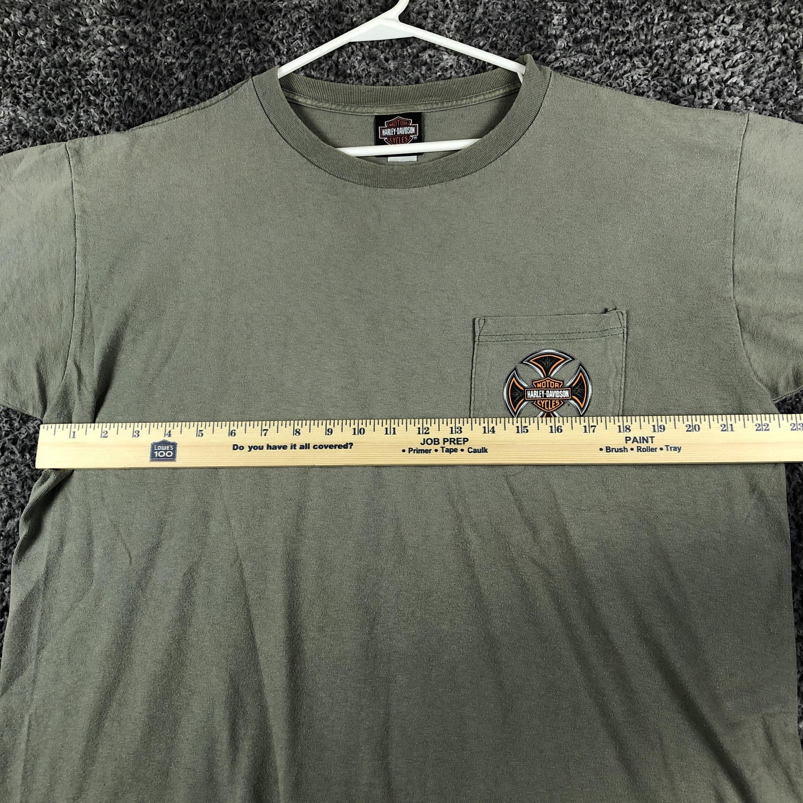Harley-Davidson Shirt Mens XL Green Pocket Logo Atlanta Georgia Dealer Tee USA