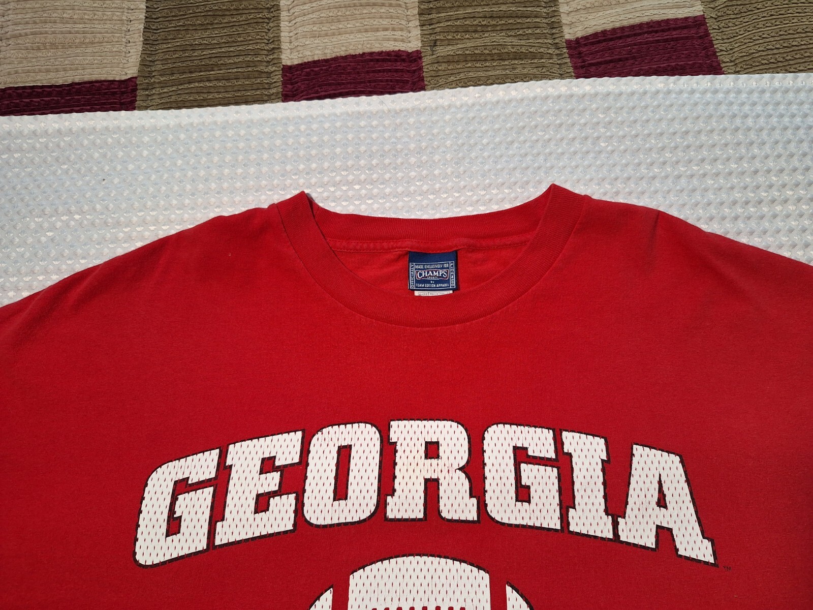 Georgia Bulldogs College Football Red Cotton T-shirt Size 2XL Champs Sports