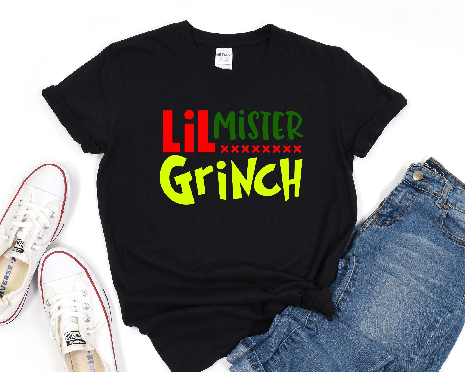 Lil Mister Grinch Shirt, Christmas Tee, Grinch T-Shirt, Christmas Gift