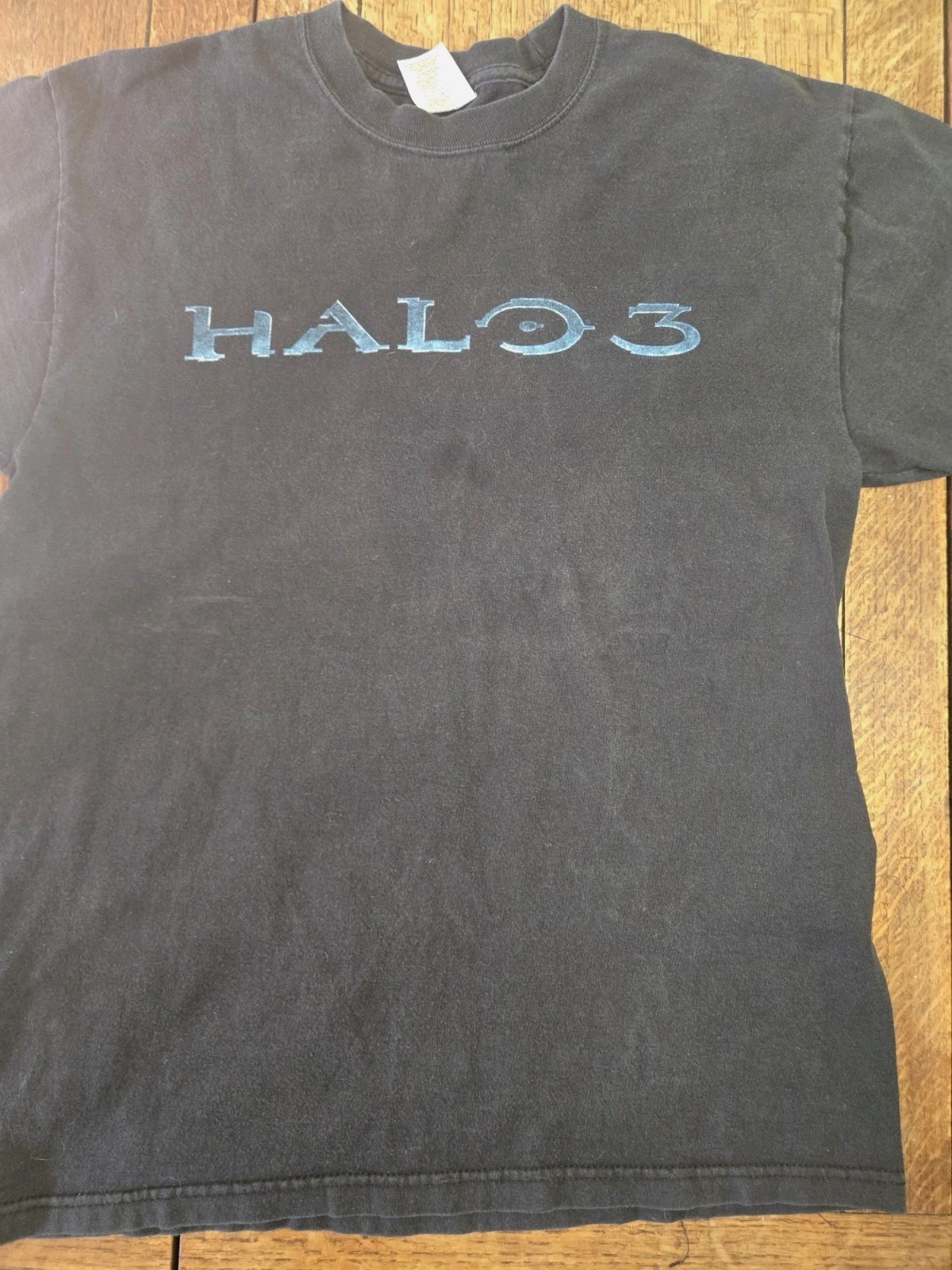 Vintage Y2k Halo 3 T-Shirt Sz Med Xbox 360 Video Game Promo Black Master Chief