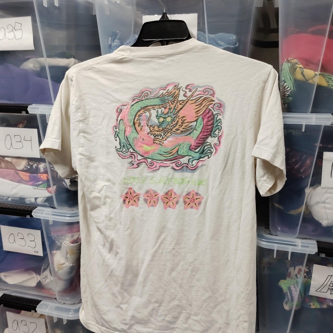 Lost Enterprise Dragon Shirt Y2k Surf Lifestyle Shirt Medium Preowned Fair A317