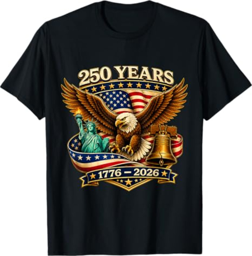250 Years American 250th Anniversary USA Patriotic 4th July T-Shirt