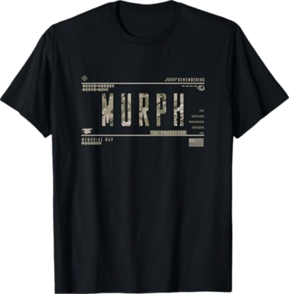 Murph Memorial Day Workout WOD Badass Military Workout Gift T-Shirt