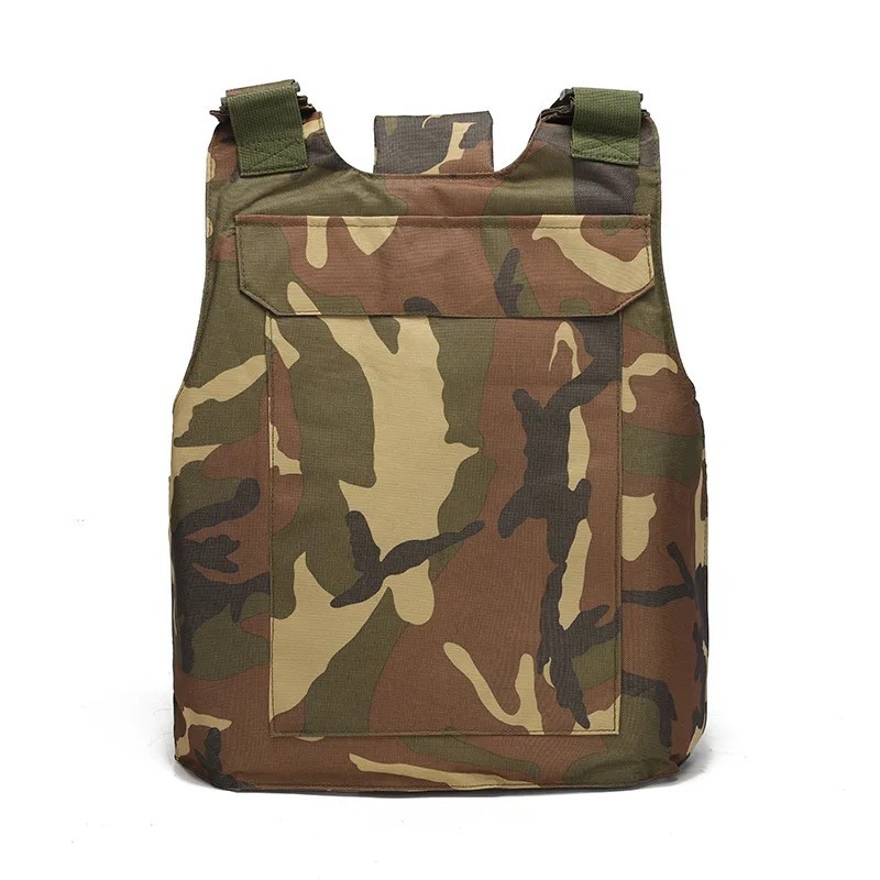 Body Bulletproof Vest Front Back Plates Armor Tactical Jacket Guard Security Kit