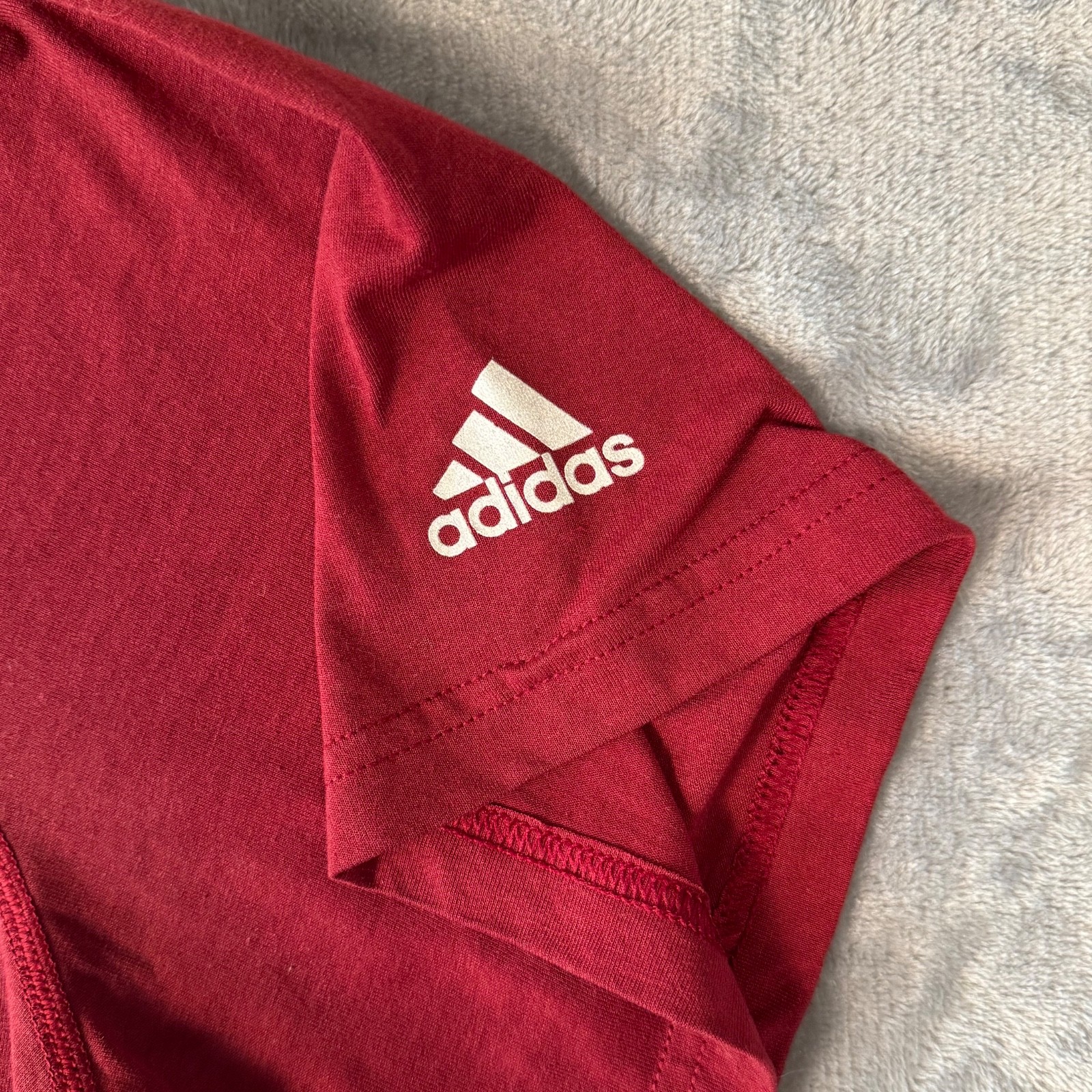 Adidas Ultimate Tee XL Red Bleed Black & Red RM Athletic Graphic T-Shirt