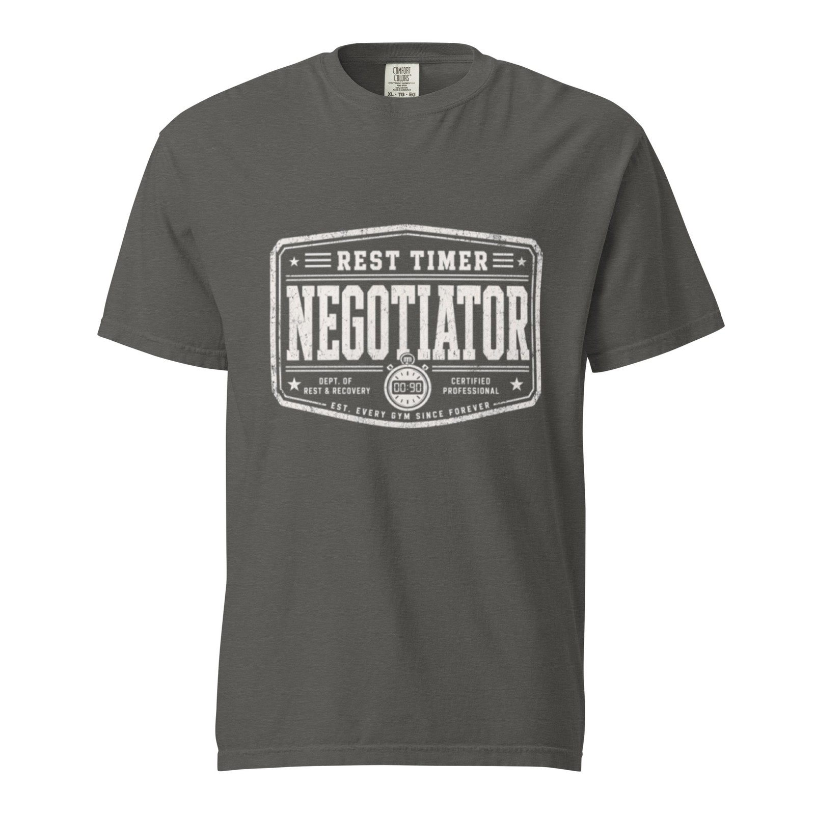 Rest Time Negotiator T-Shirt Funny Gym Workout Tee Mens Womens Fitness Shirt