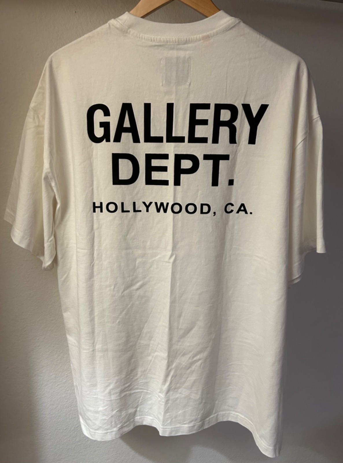 GALLERY DEPT Hollywood CA Logo Tee White T-Shirt Men’s XL Authentic mens