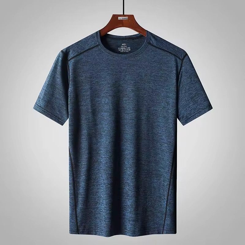 Men Big & Tall T-Shirt 6XL 7XL 8XL Casual Short Sleeve Polyester Stretch