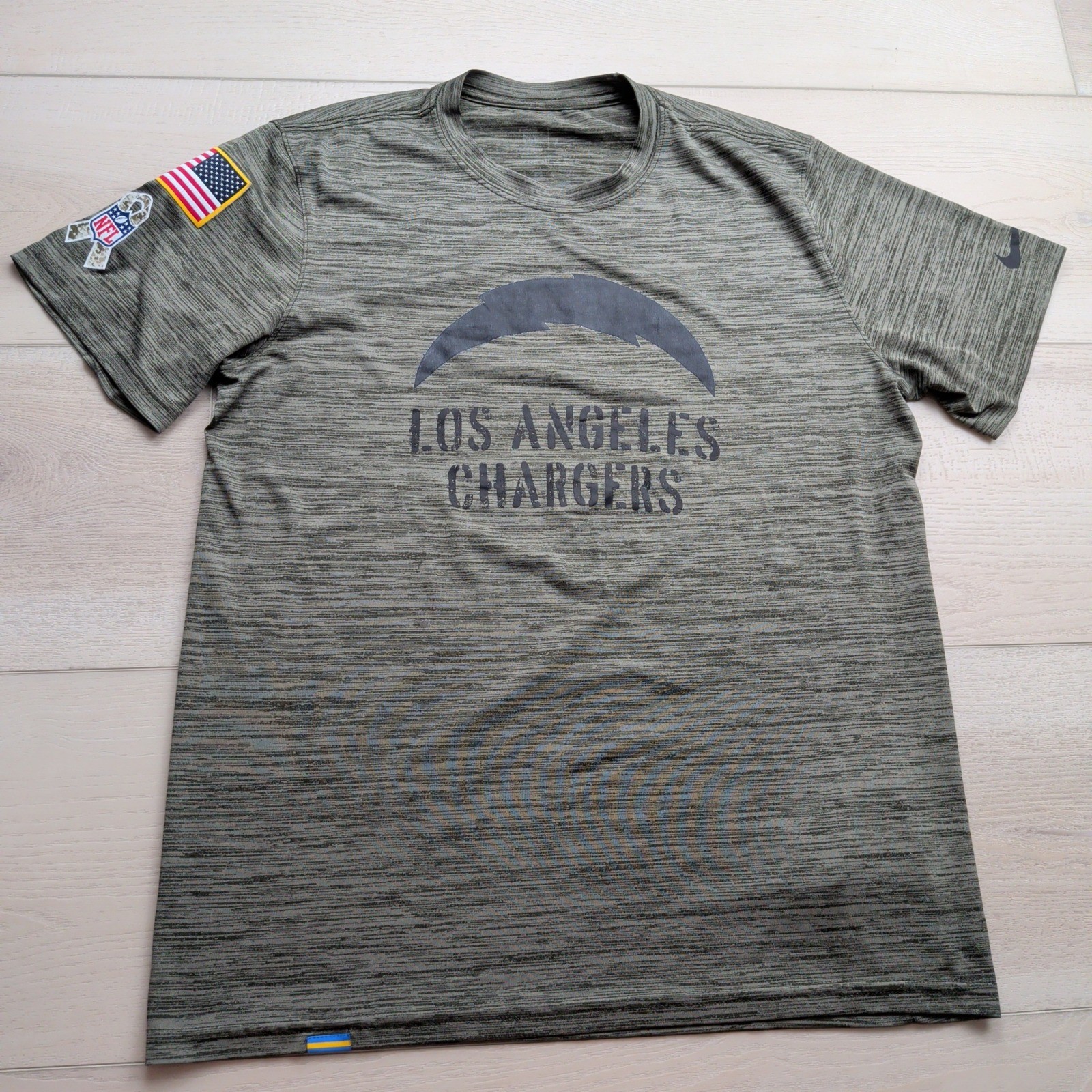 Nike LA Chargers Salute to Service T-Shirt Mens M On Field NFL Olive Green