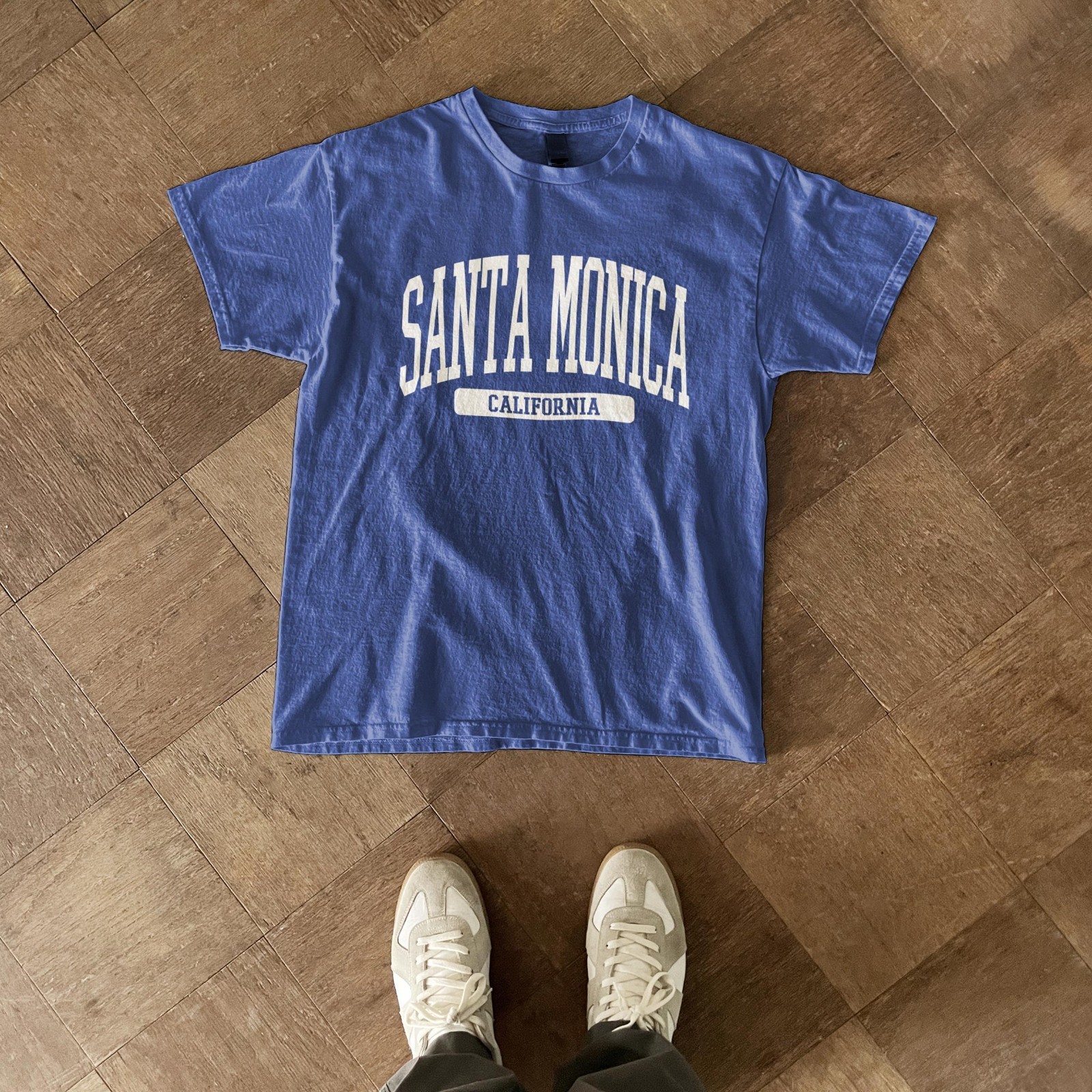 Santa Monica Beach California Souvenir Aesthetic, Vintage T-Shirt