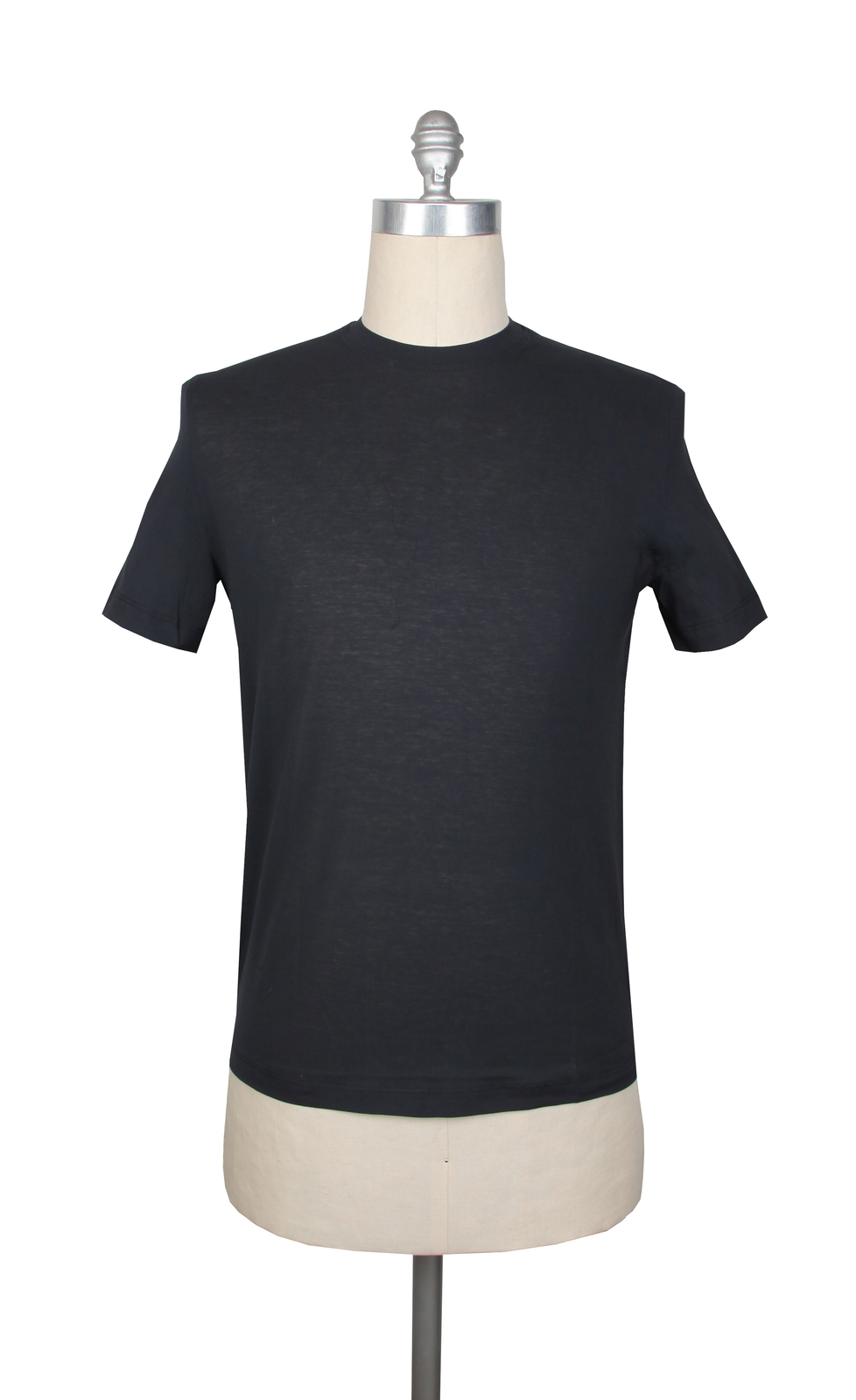 Kired Dark Blue Solid Crewneck Cotton T-Shirt – Extra Slim – (KR6120234)