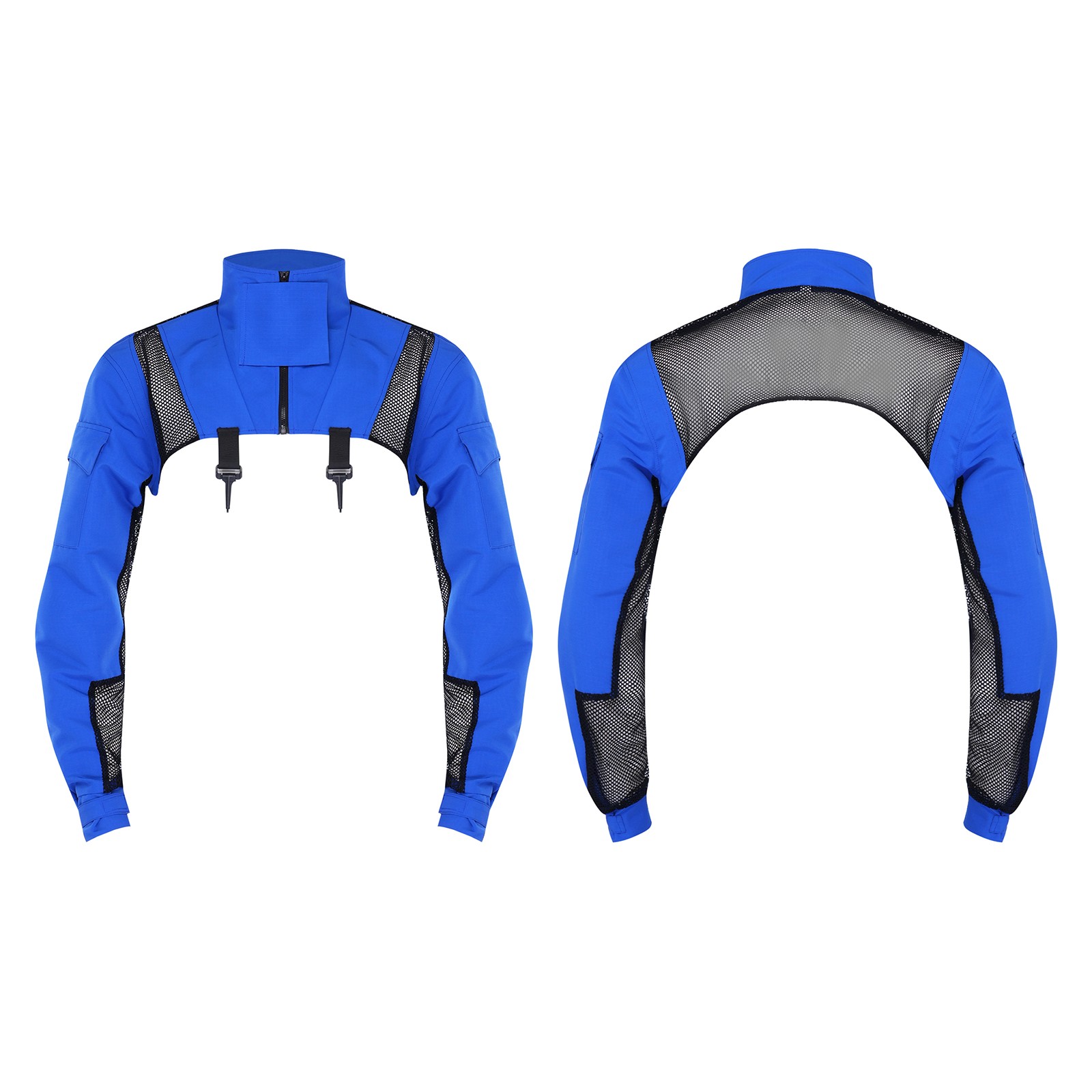 Mens Military Combat Shrugs Shoulder Armor Stand Collar Pullover Crop Top Tanks