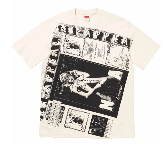 Supreme Collage Tee Natural XL SS24 Streetwear Photo Women&rsquo;s History Museum