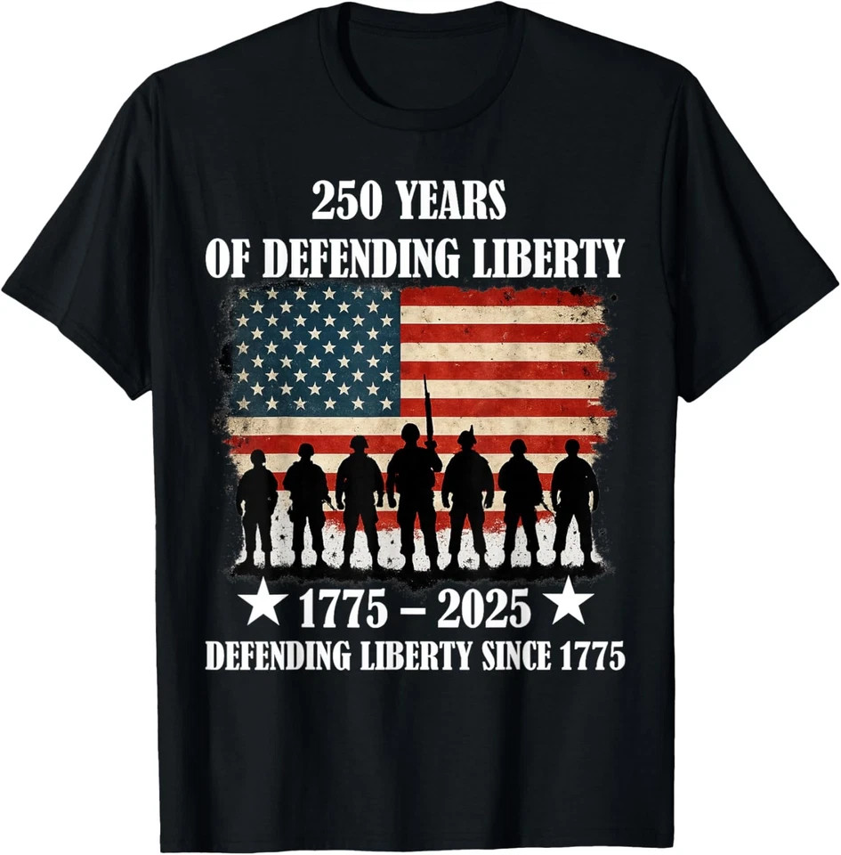 Patriotic USA Army Us Military 250th Anniversary Unisex T-Shirt