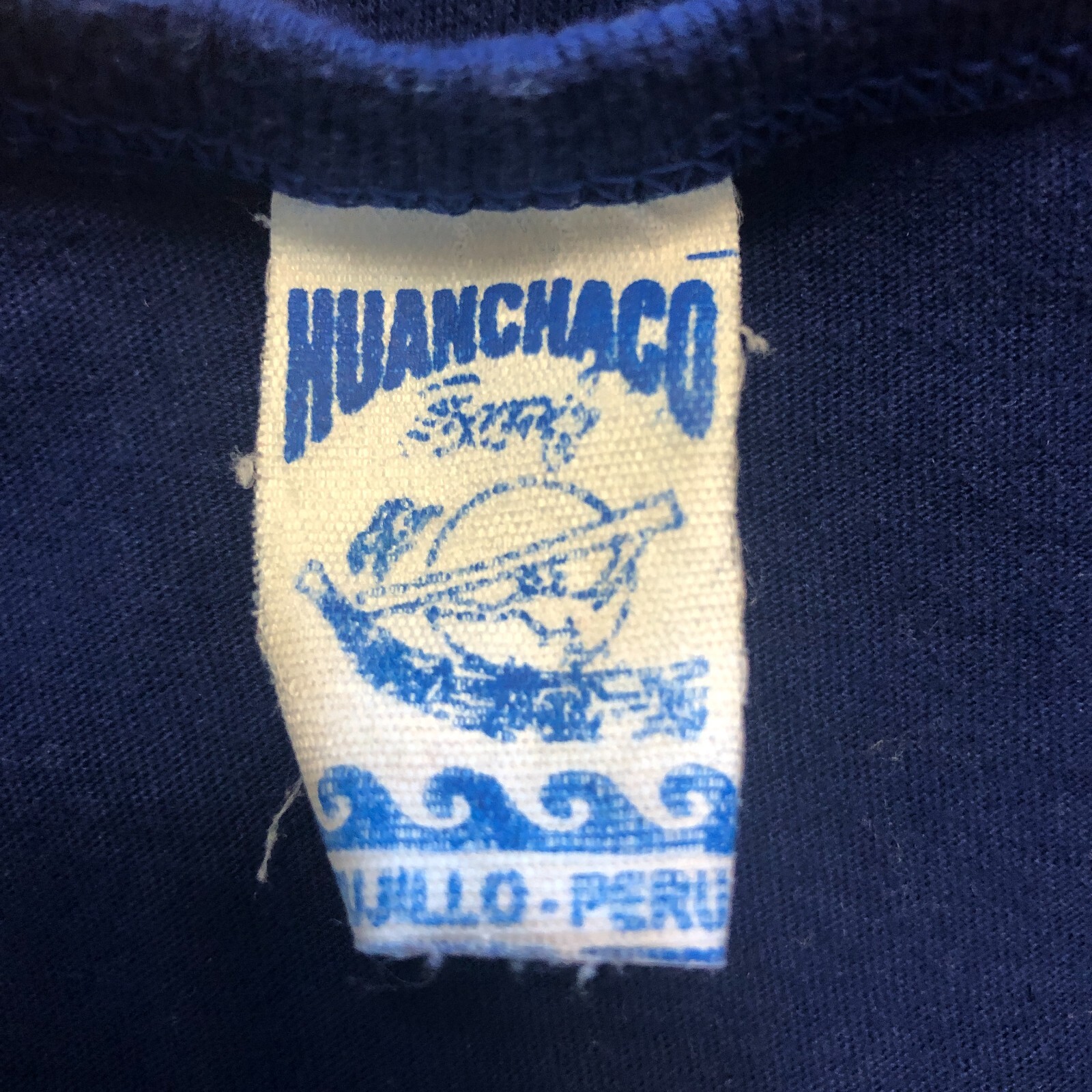 vtg 90s Huanchaco SURF Tank Top Sz Muscle Shirt Trujilla Peru Beach Sunset