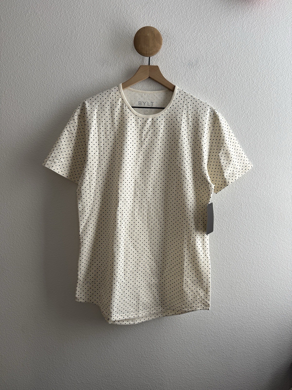 BYLT Basics Polka Dot Drop Cut Tshirt NEW NWT Size Medium