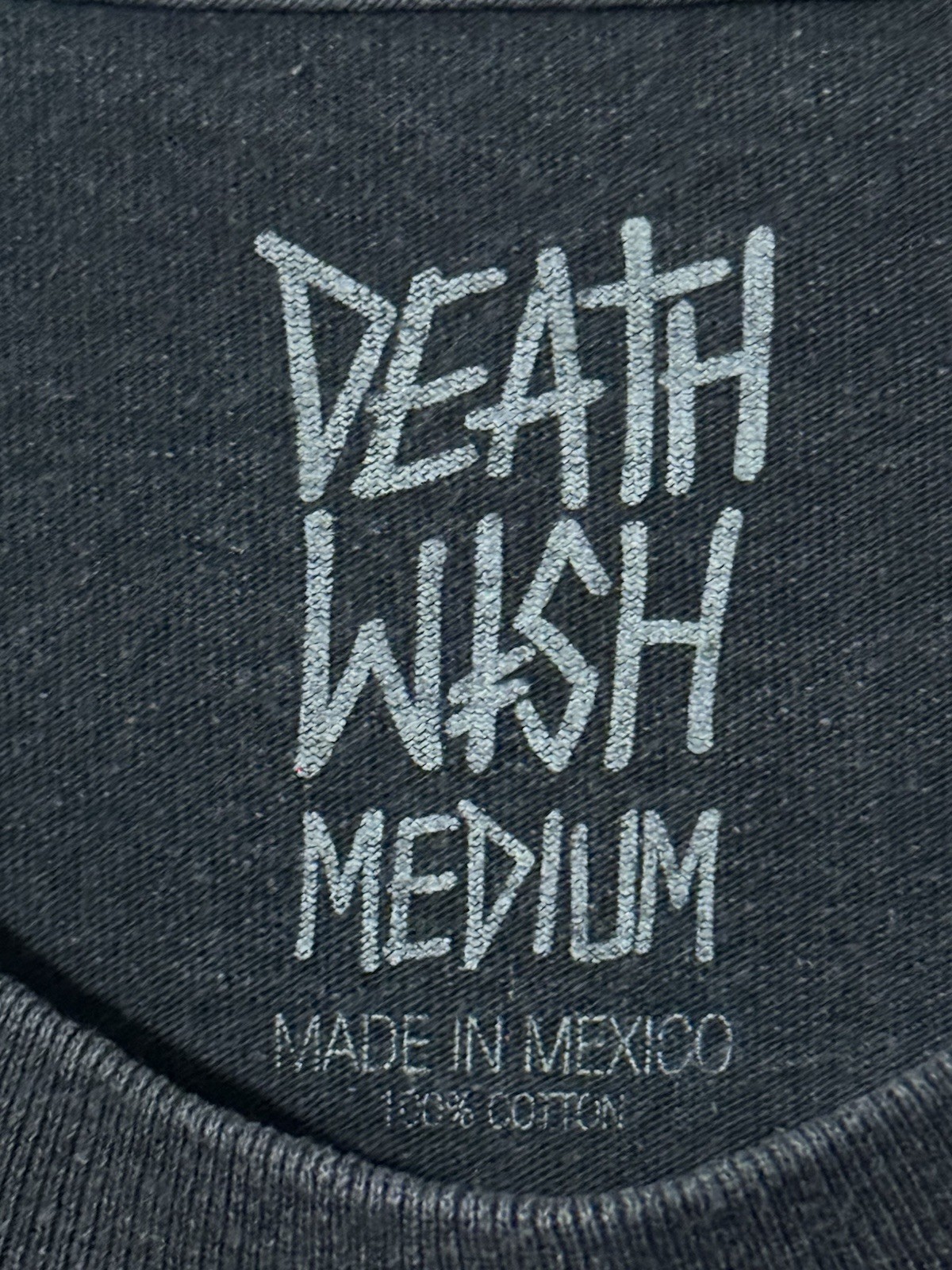 Deathwish Reaper Skateboard T Shirt Black Red Graphic Medium 20×28