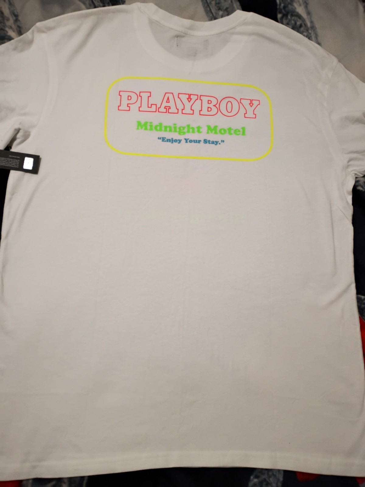 Playboy &lsquo;Midnight Motel&rsquo; White Tee