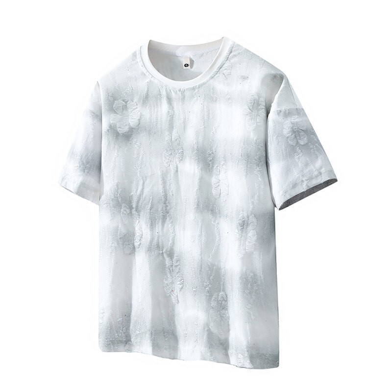 Men Luxury Fashion Trendy Star Ripped Hole Casual Summer Streetwear T-Shirt