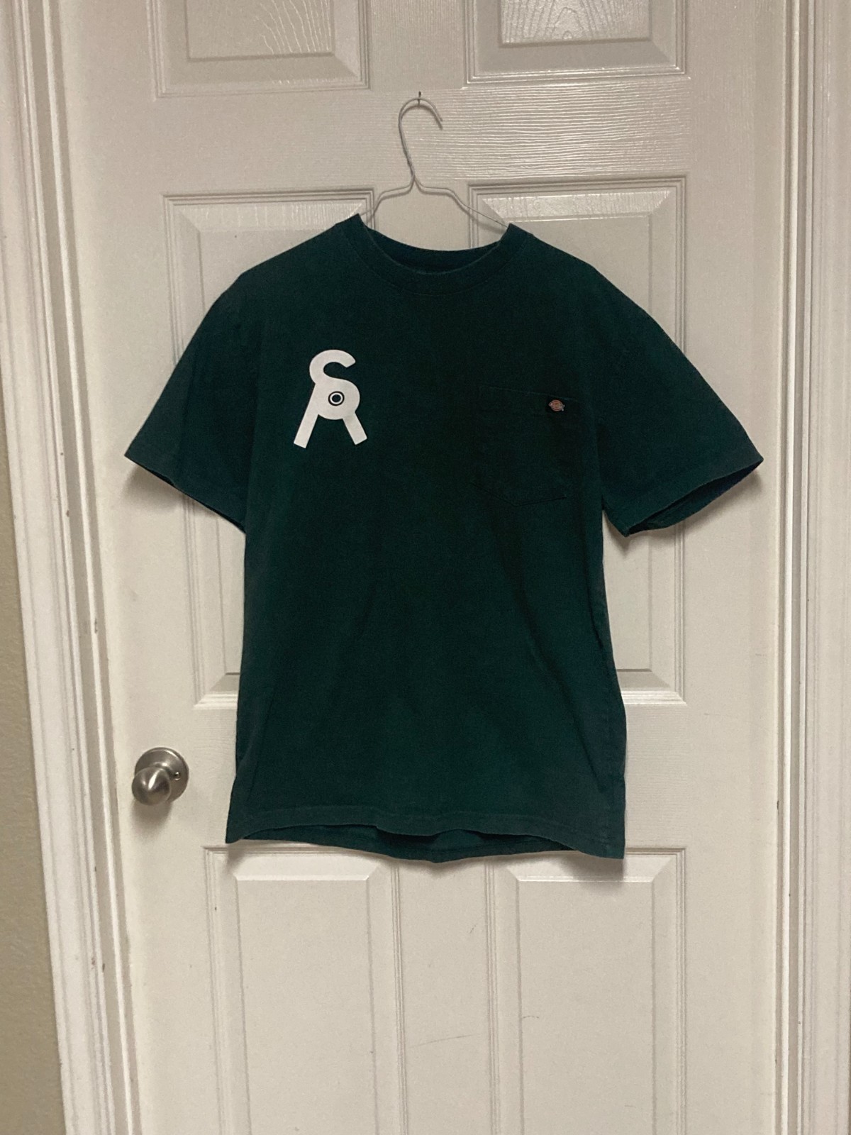 Dickies work shirt 100% Cotton green size Medium