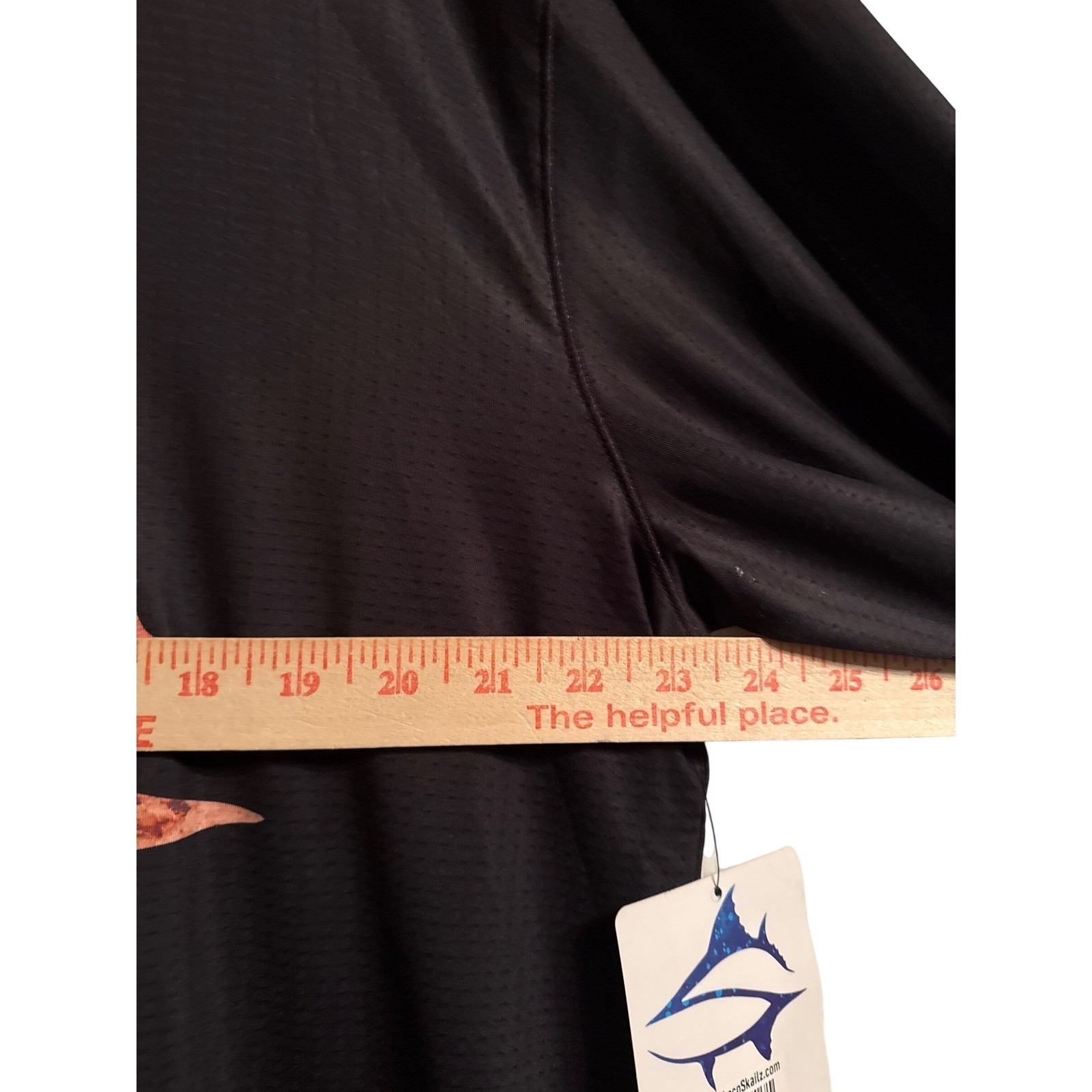 Loco Skailz Mens Savage Mesh Fishing Shirt Black UPF 50 Long Sleeve XL New