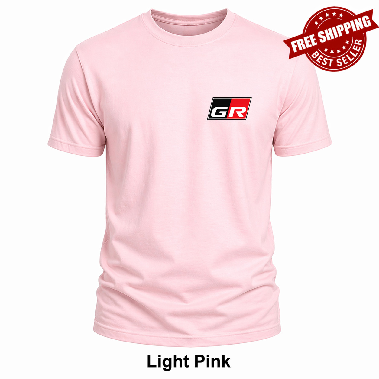 Toyota GR Racing Logo T Shirt Men JDM Motorsport Tee Size S-5XL