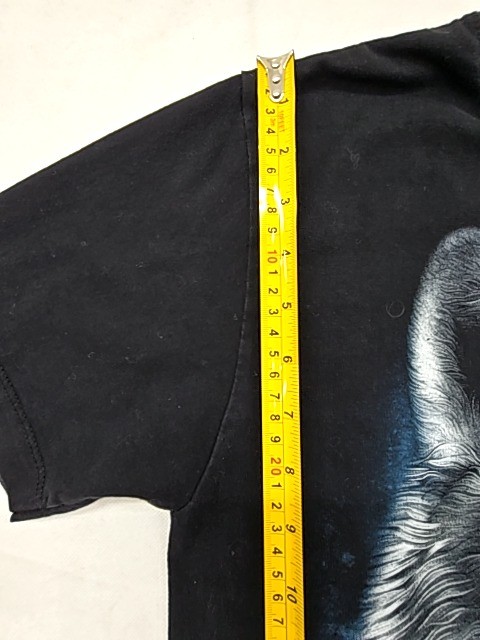 Wild Wolf Pack Mens M Black Crewneck Short Sleeve T-Shirt 100% Cotton