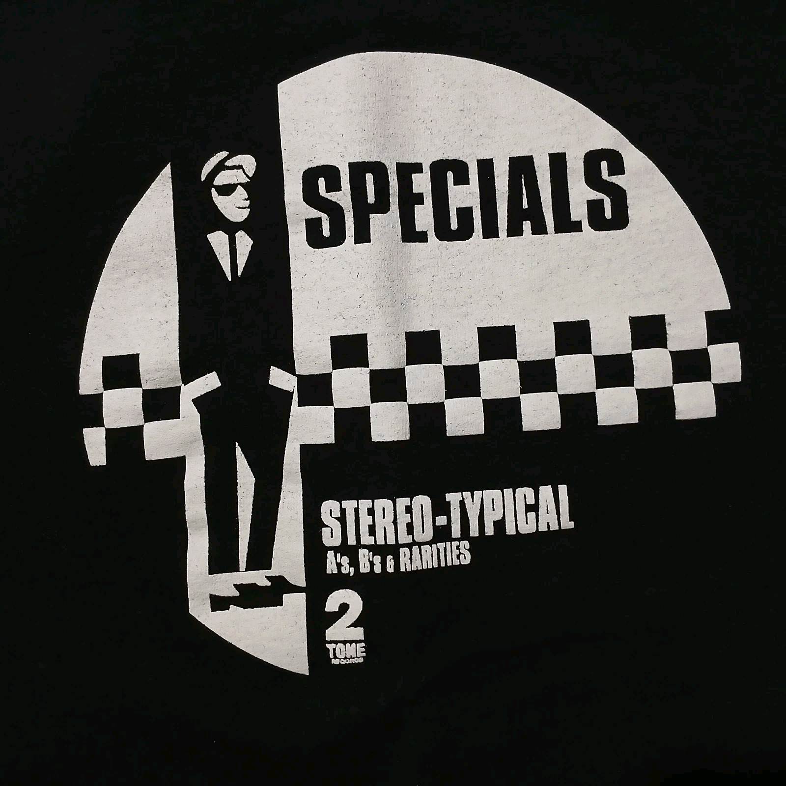 Vintage The Specials 2 Tone Records T-Shirt. Black. Size Large.