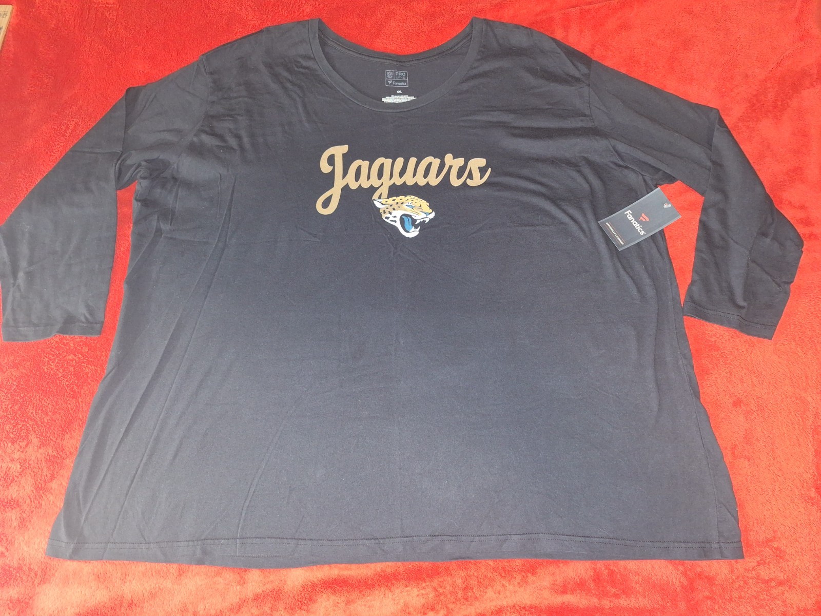 JACKSONVILLE JAGUARS MENS 4XL BLACK LS T – SHIRT NEW W/ TAGS