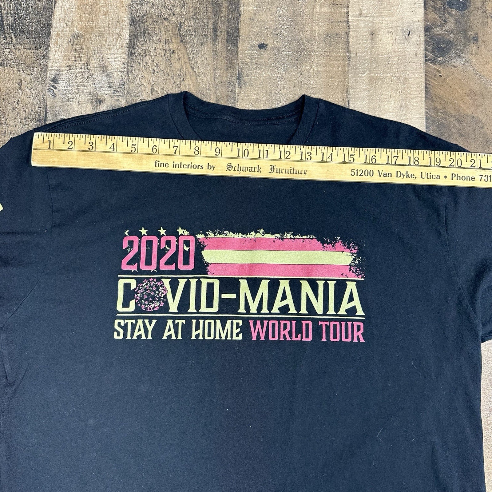 Grunt Style Covid Mania Stay At Home World Tour 2020 T Shirt Black Men&rsquo;s L/XL
