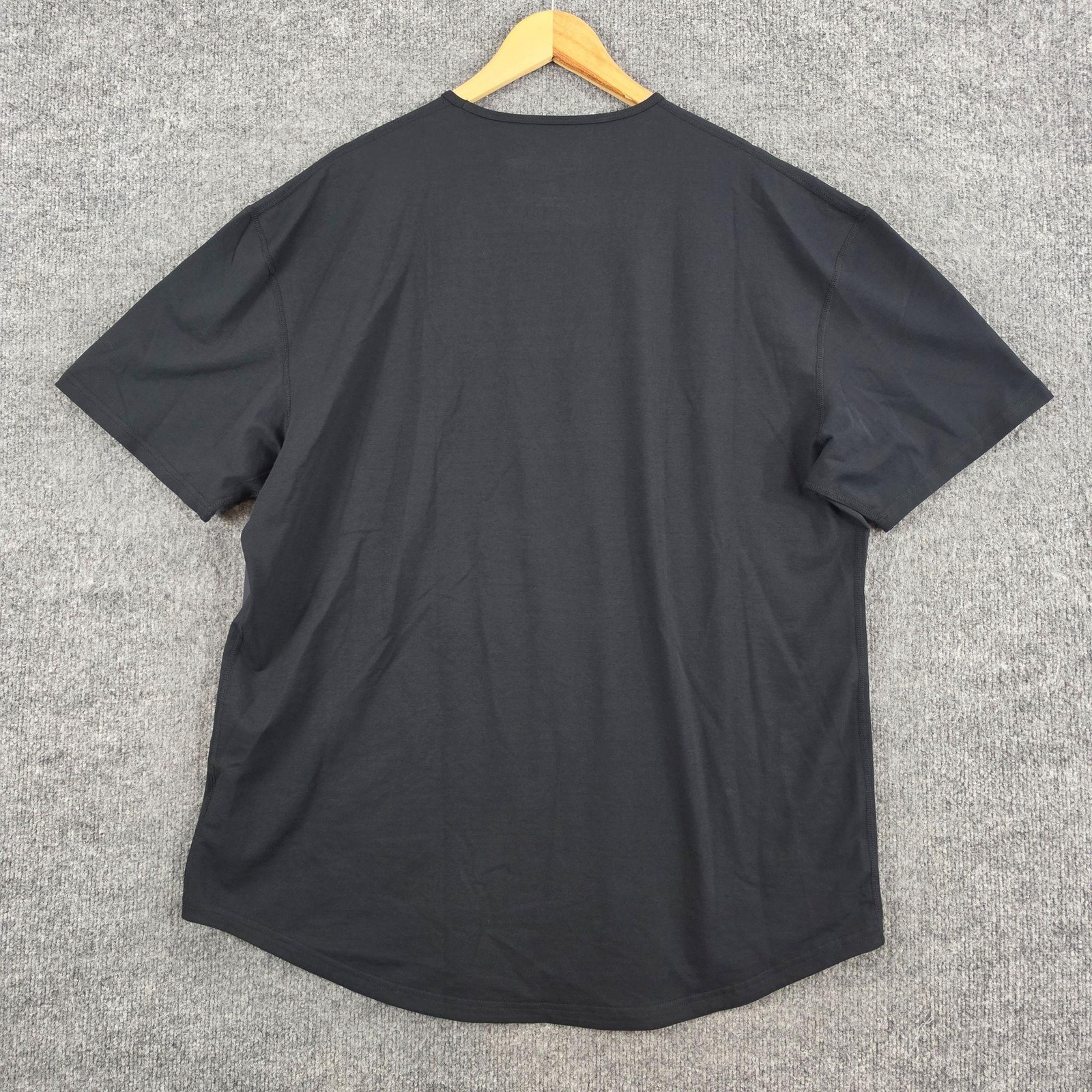 Bylt Shirt Mens 2XL Drop Cut Lux Black Premium Basics Crewneck Tee Minimalist