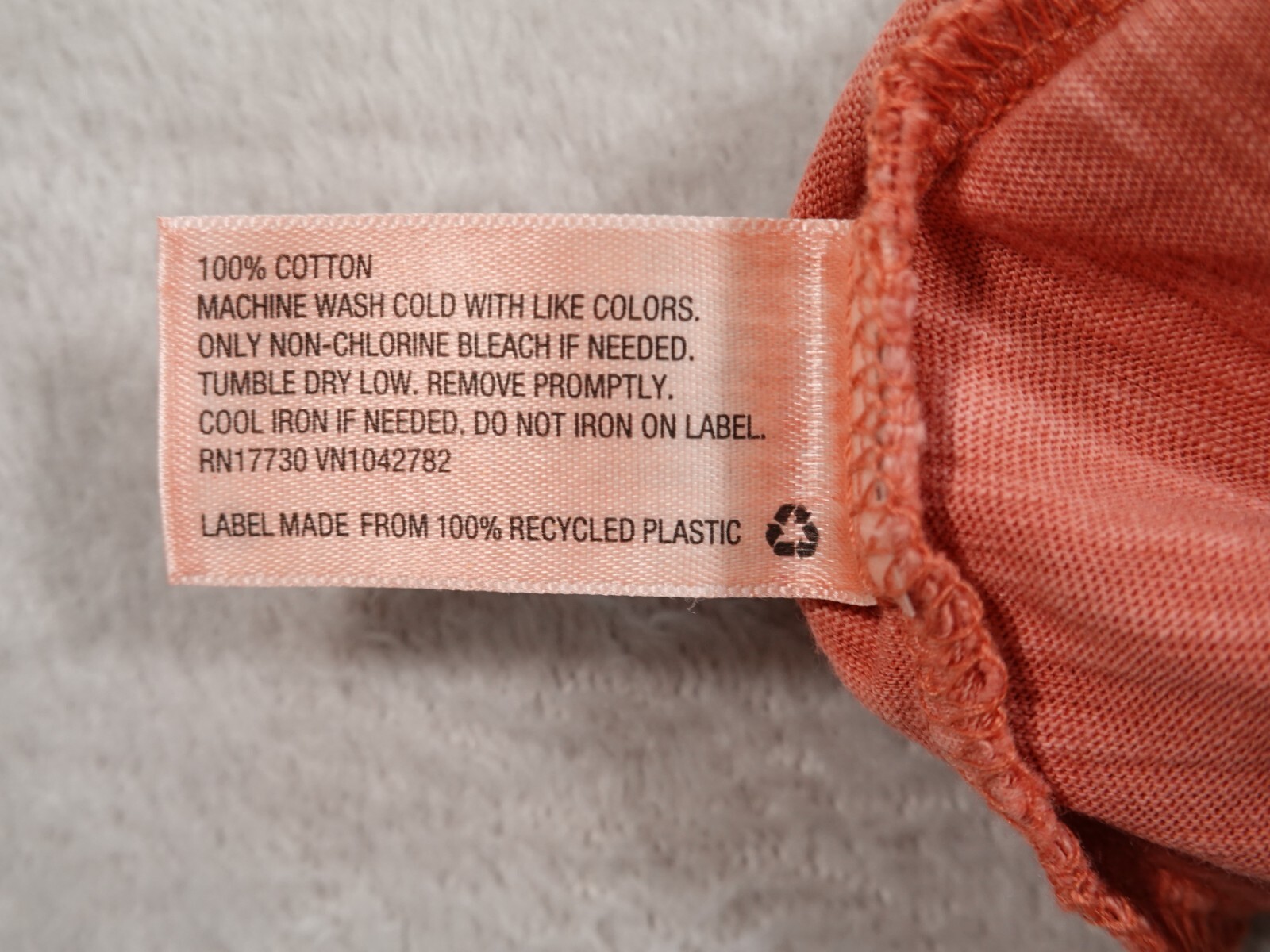 Goodfellow and Co Mens S Orange Shirt Crew Neck Chest Button Henley Top