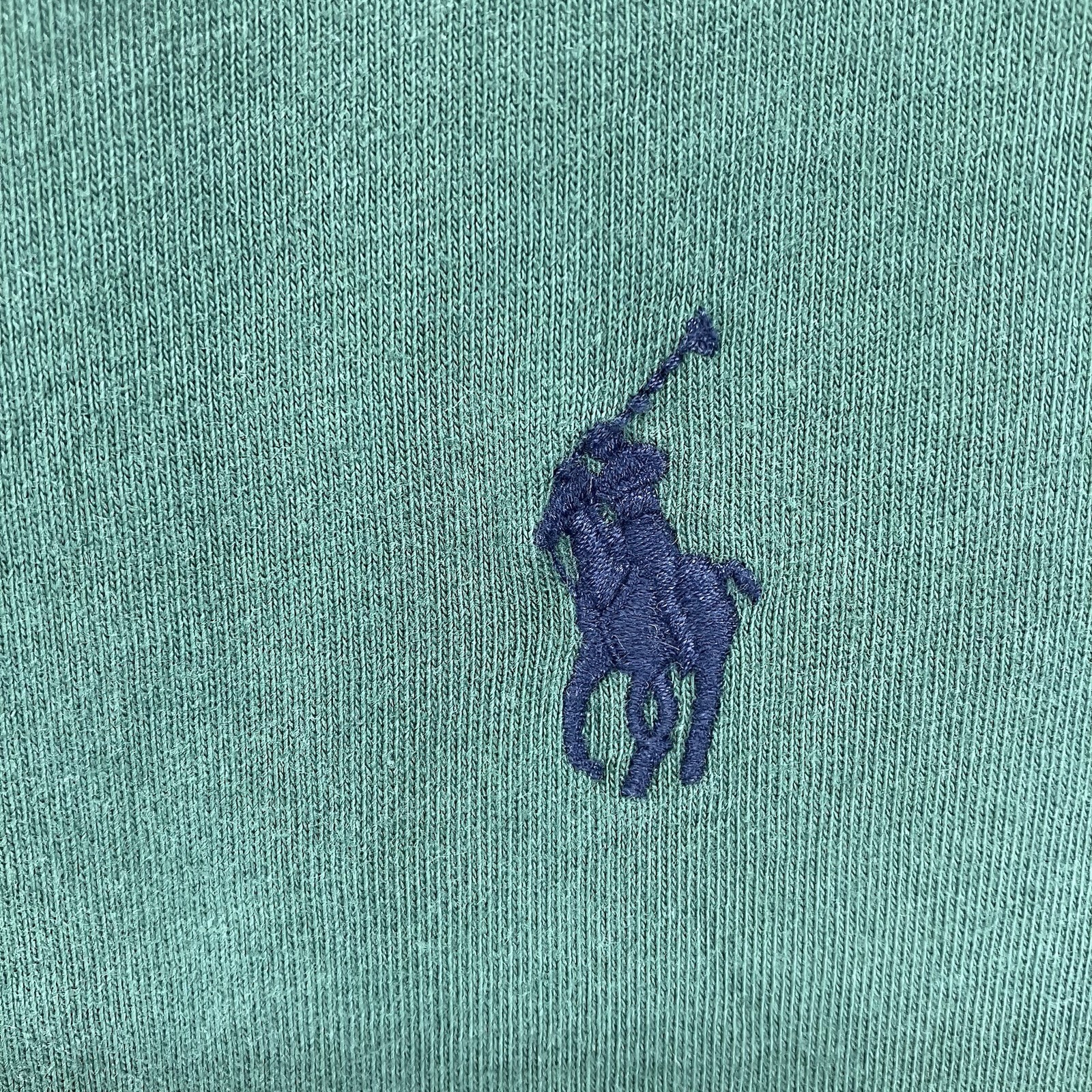 Polo Ralph Lauren Mens Tee Shirt M Green Cotton Crew Neck Logo Preppy Minimalist