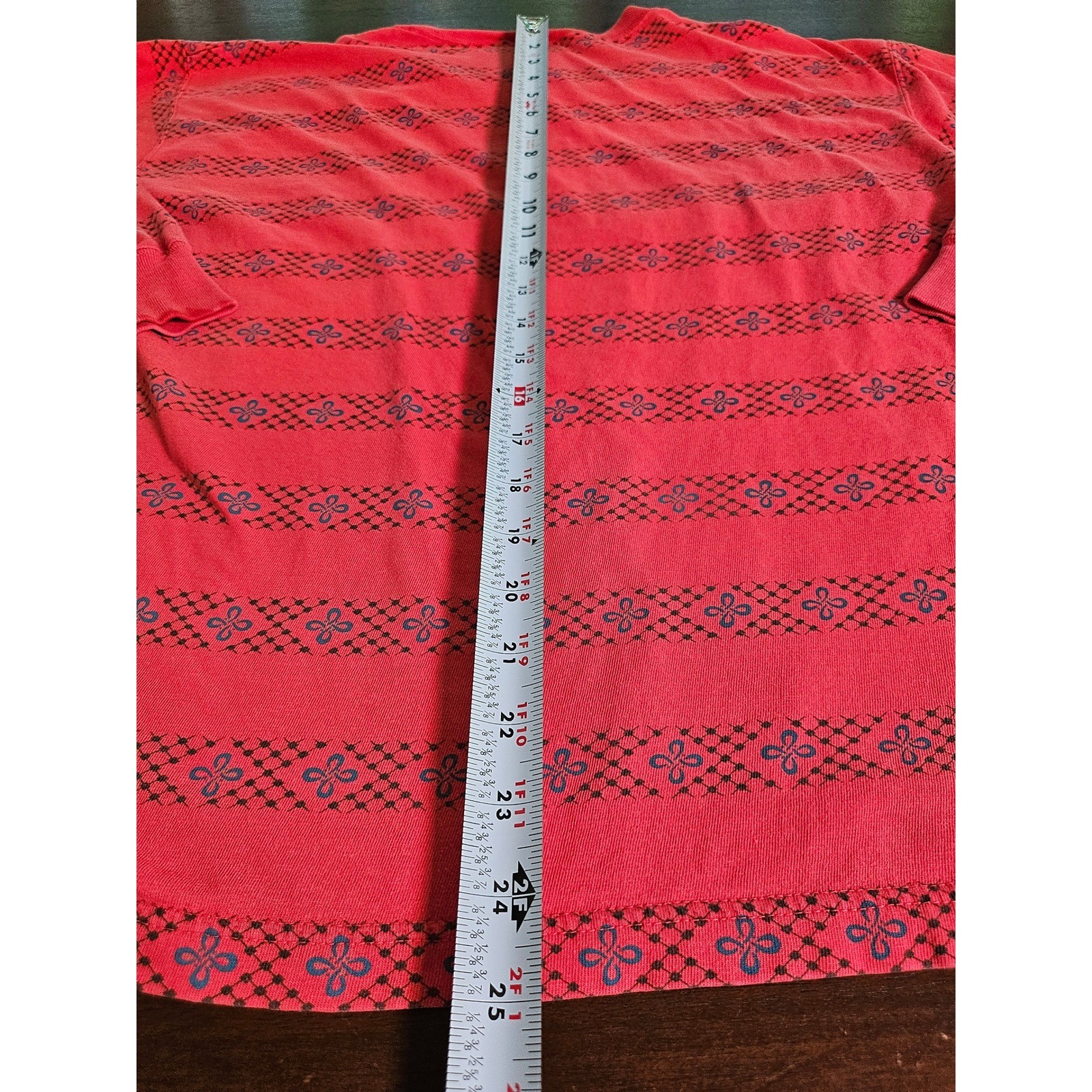 Dockers Long Sleeve Shirt Mens Large Red Striped Vintage Cotton Crewneck