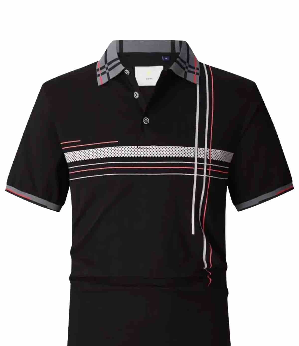 Men&rsquo;s Luxurious Polo Shirt,Italian Style,Stretch M to 4XL.…A5.A