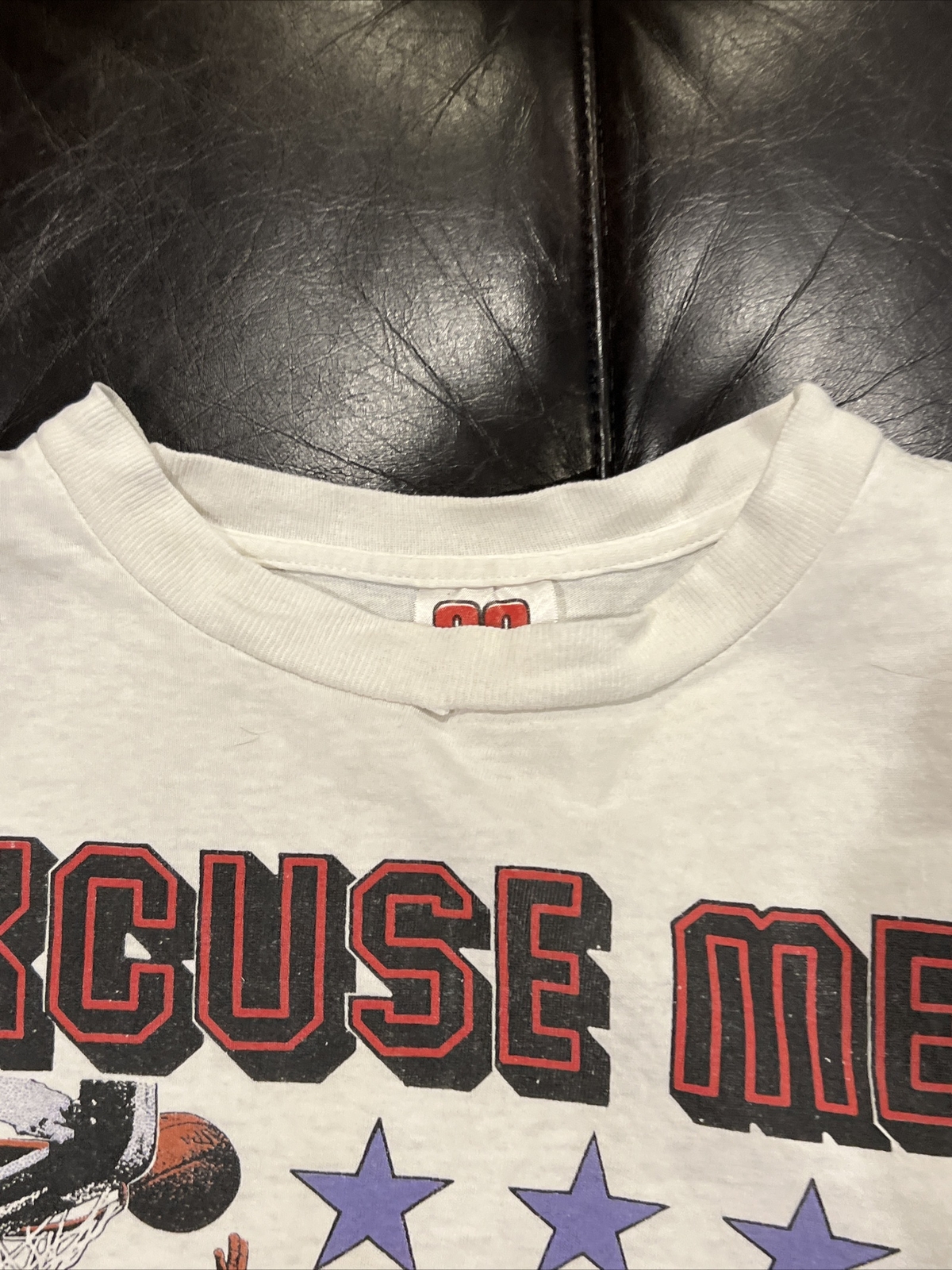Vintage 1990 Flight #23 Michael Jordan Excuse Me T-Shirt White Men&rsquo;s XL Bulls
